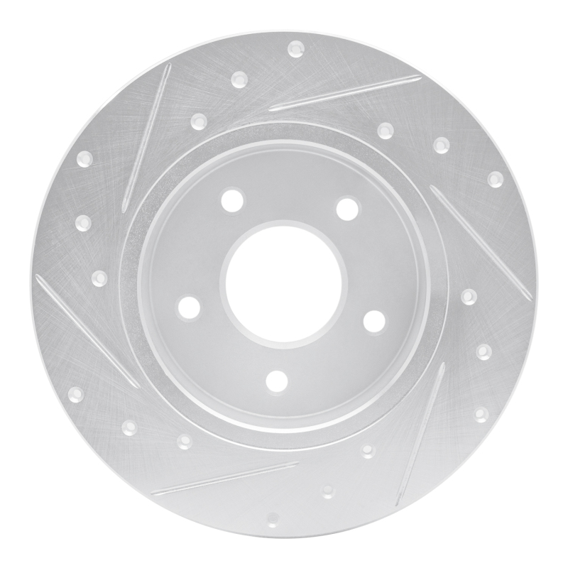 Picture of RNC Brake Rotor - Drill & Slot - R1 19-25 Nissan Kicks Rear Right Drilled & Slotted Silver Brake Rotor rnc631-67113R