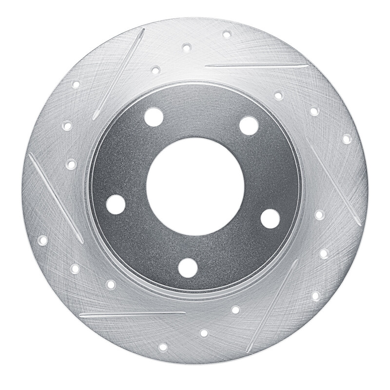 Picture of RNC Brake Rotor - Drill & Slot - R1 20-25 Nissan SENTRA Rear Left Drilled & Slotted Silver Brake Rotor rnc631-67115L