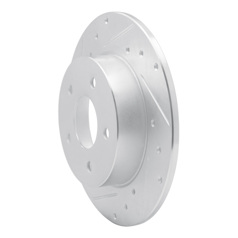 Picture of RNC Brake Rotor - Drill & Slot - R1 19-25 Nissan Kicks Rear Left Drilled & Slotted Silver Brake Rotor rnc631-67113L
