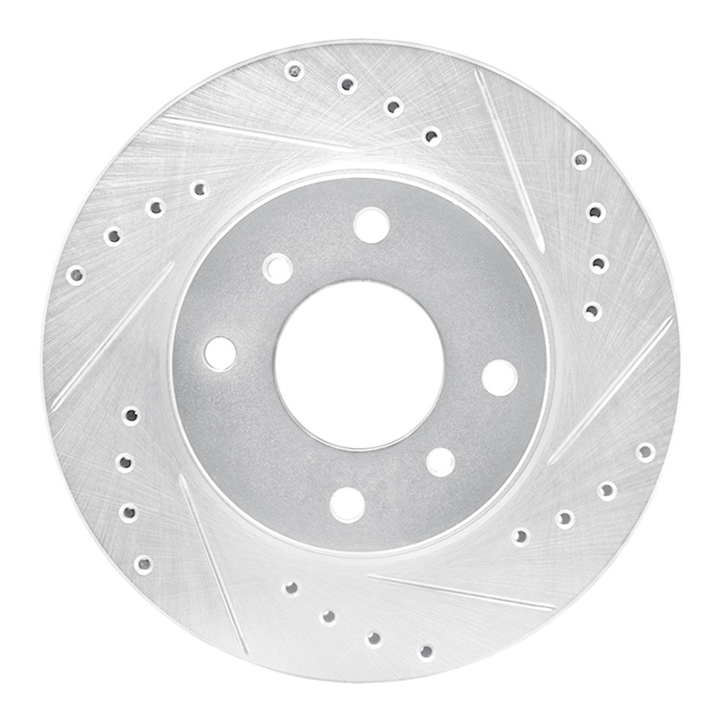 Picture of RNC Brake Rotor - Drill & Slot - R1 90-92 Infiniti M30 Front Right Drilled & Slotted Silver Brake Rotor rnc631-68000R