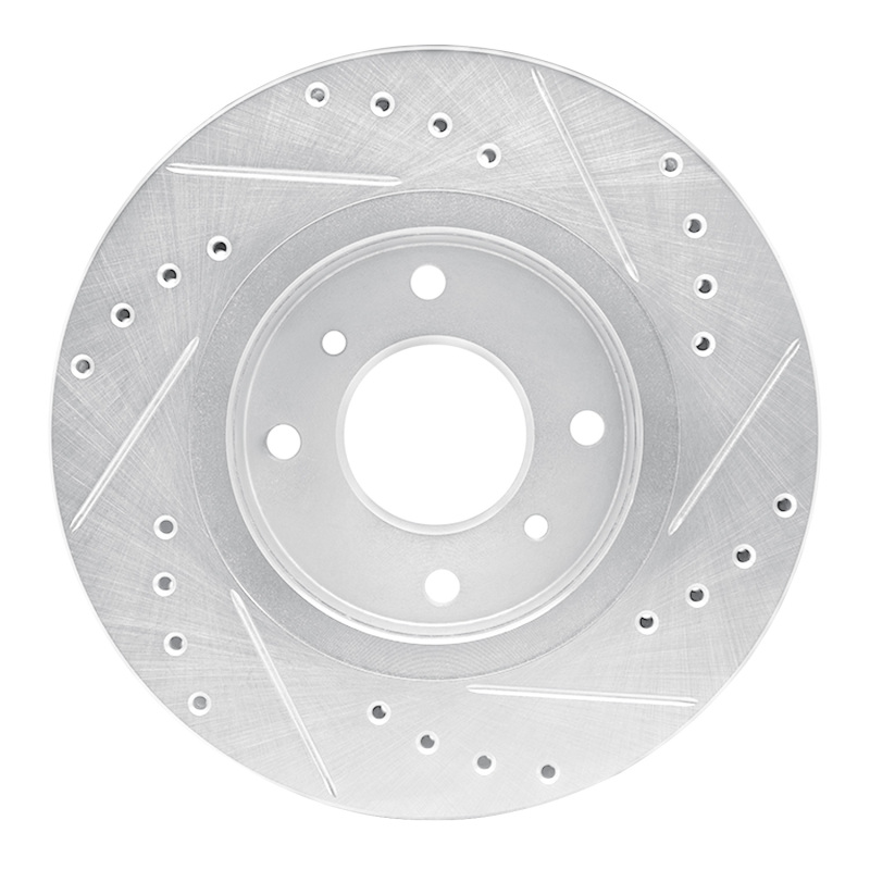 Picture of RNC Brake Rotor - Drill & Slot - R1 90-92 Infiniti M30 Front Left Drilled & Slotted Silver Brake Rotor rnc631-68000L