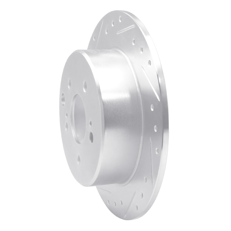 Picture of RNC Brake Rotor - Drill & Slot - R1 90-96 Infiniti Q45 Rear Left Drilled & Slotted Silver Brake Rotor rnc631-68003L