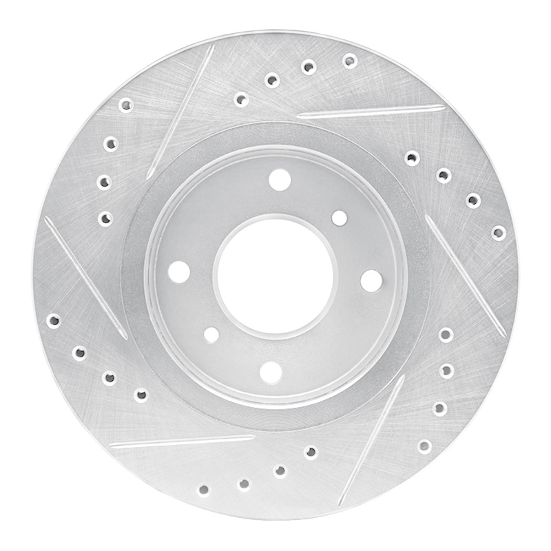 Picture of RNC Brake Rotor - Drill & Slot - R1 90-92 Infiniti M30 Front Right Drilled & Slotted Silver Brake Rotor rnc631-68000R