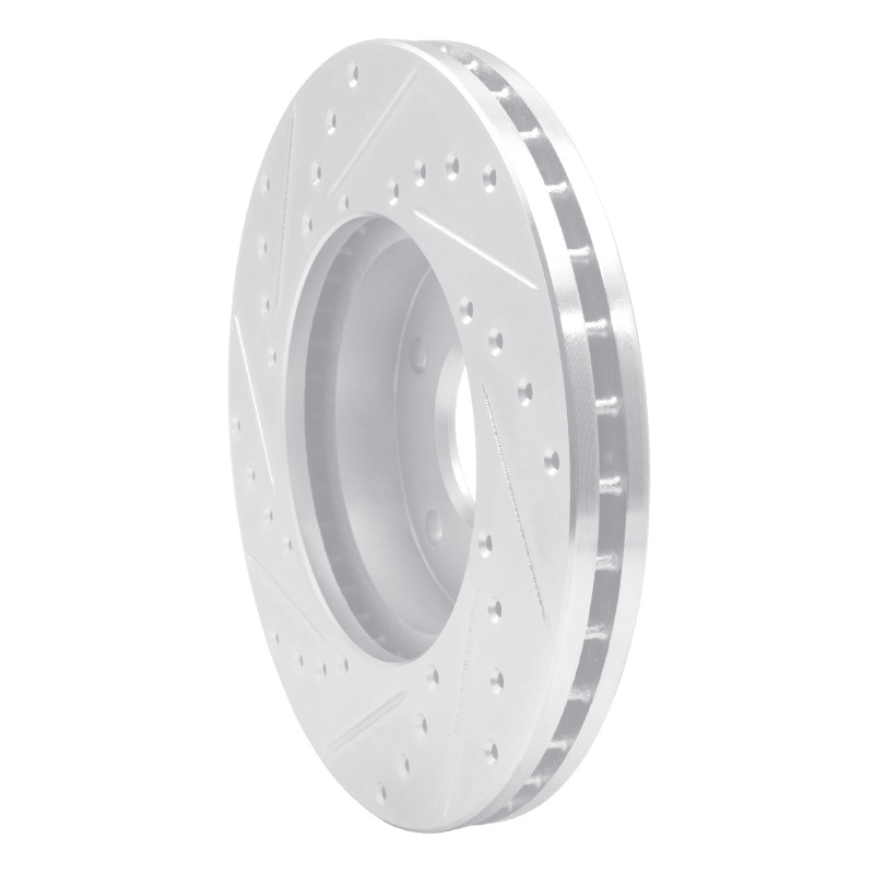 Picture of RNC Brake Rotor - Drill & Slot - R1 90-97 Infiniti Q45 Front Right Drilled & Slotted Silver Brake Rotor rnc631-68002R