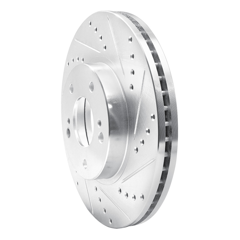 Picture of RNC Brake Rotor - Drill & Slot - R1 97-01 Infiniti Q45 Front Right Drilled & Slotted Silver Brake Rotor rnc631-68005R