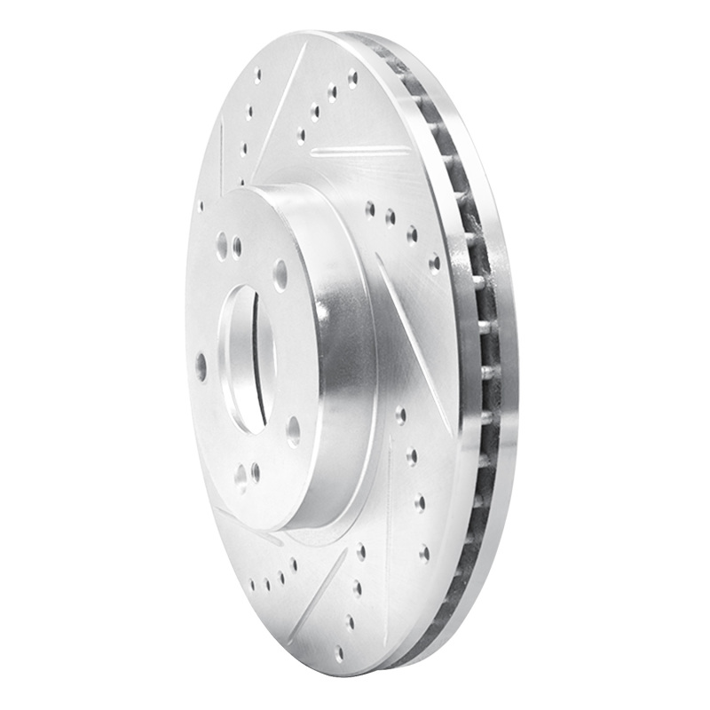 Picture of RNC Brake Rotor - Drill & Slot - R1 97-01 Infiniti Q45 Front Left Drilled & Slotted Silver Brake Rotor rnc631-68005L