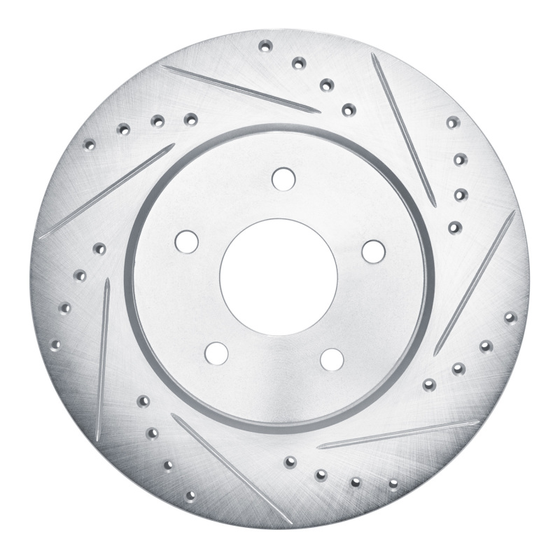 Picture of RNC Brake Rotor - Drill & Slot - R1 19-24 Infiniti QX50 Rear Right Drilled & Slotted Silver Brake Rotor rnc631-68019R