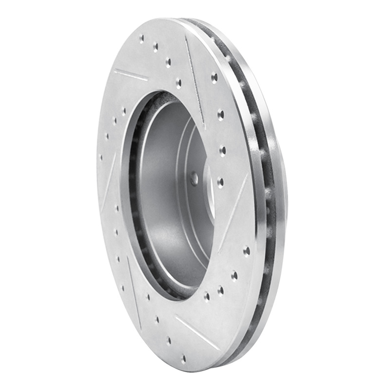 Picture of RNC Brake Rotor - Drill & Slot - R1 83-89 Chrysler Conquest Front Left Drilled & Slotted Silver Brake Rotor rnc631-72004L