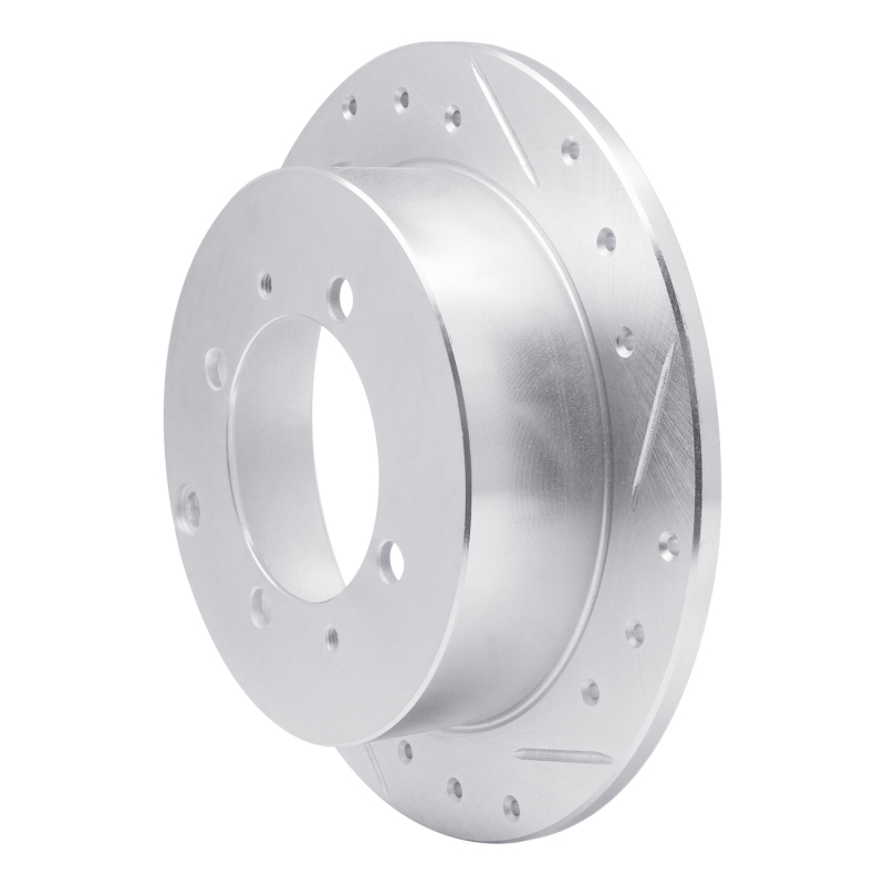 Picture of RNC Brake Rotor - Drill & Slot - R1 92-04 Dodge COLT Rear Right Drilled & Slotted Silver Brake Rotor rnc631-72021R