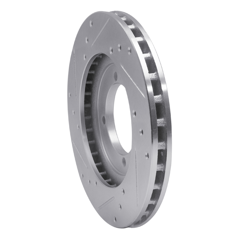 Picture of RNC Brake Rotor - Drill & Slot - R1 91-92 Mitsubishi Mirage Front Right Drilled & Slotted Silver Brake Rotor rnc631-72020R