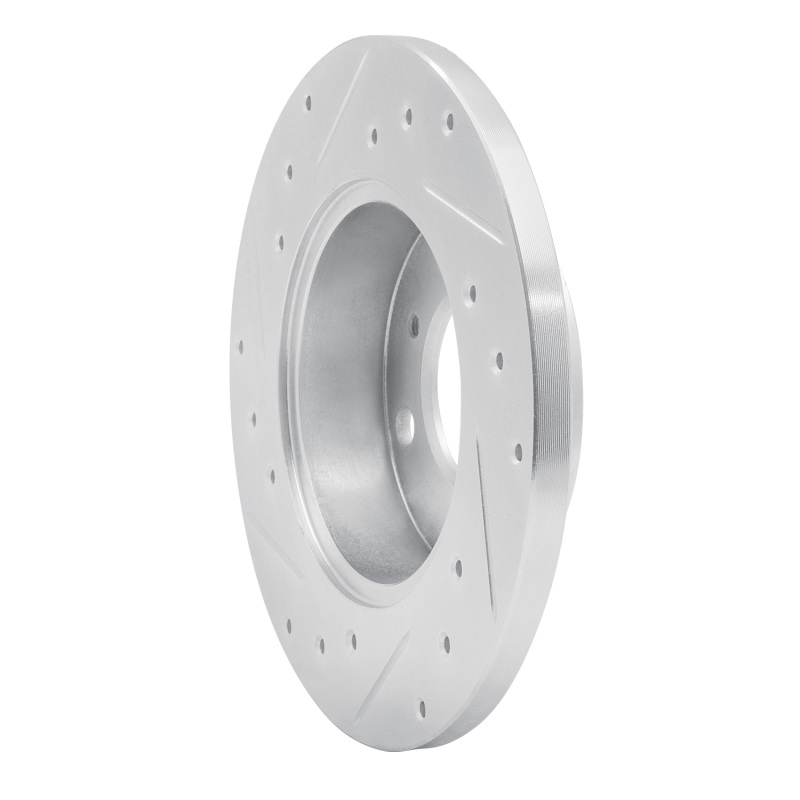 Picture of RNC Brake Rotor - Drill & Slot - R1 92-96 Dodge COLT Front Right Drilled & Slotted Silver Brake Rotor rnc631-72025R