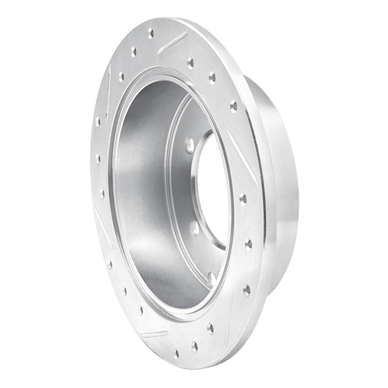 Picture of RNC Brake Rotor - Drill & Slot - R1 97-04 Mitsubishi DIAMANTE Rear Right Drilled & Slotted Silver Brake Rotor rnc631-72030R
