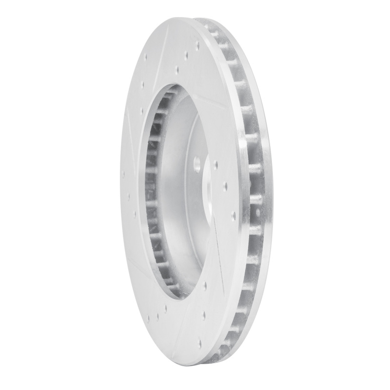 Picture of RNC Brake Rotor - Drill & Slot - R1 98-07 Mitsubishi Lancer Front Right Drilled & Slotted Silver Brake Rotor rnc631-72033R