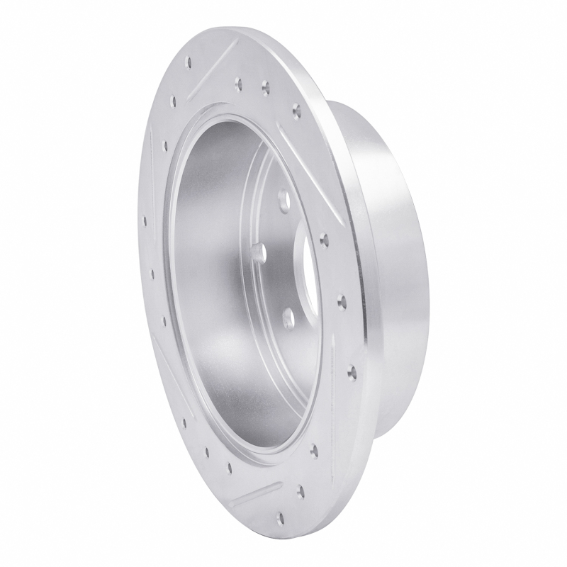 Picture of RNC Brake Rotor - Drill & Slot - R1 04-12 Mitsubishi Eclipse Rear Right Drilled & Slotted Silver Brake Rotor rnc631-72038R