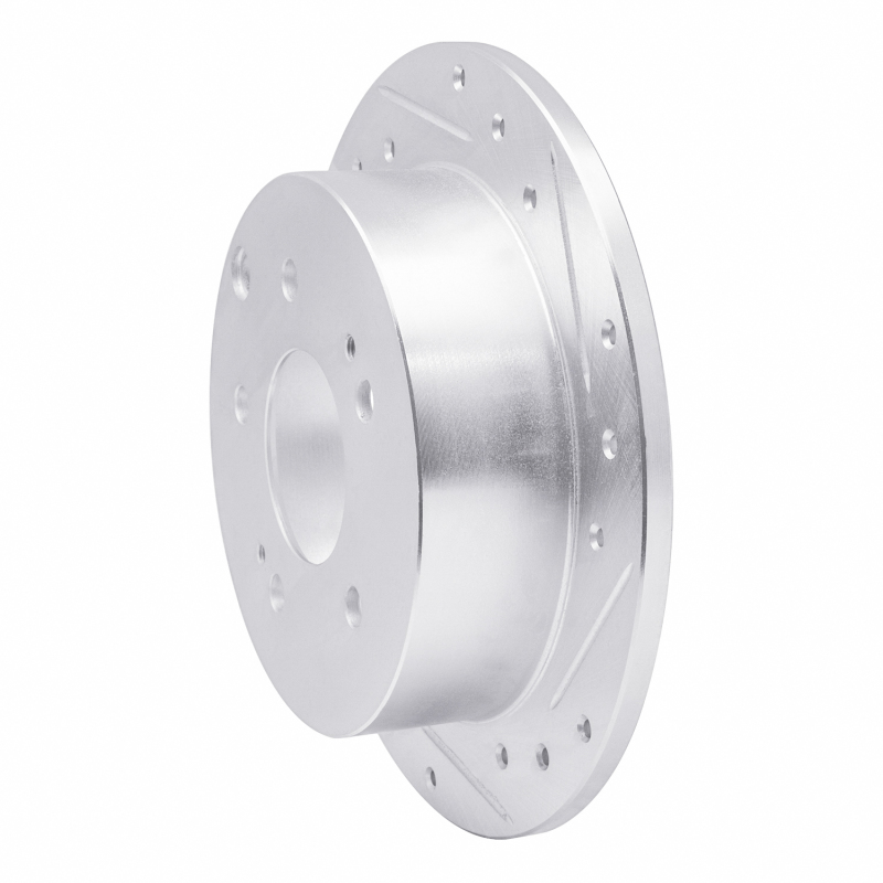 Picture of RNC Brake Rotor - Drill & Slot - R1 04-12 Mitsubishi Eclipse Rear Right Drilled & Slotted Silver Brake Rotor rnc631-72038R
