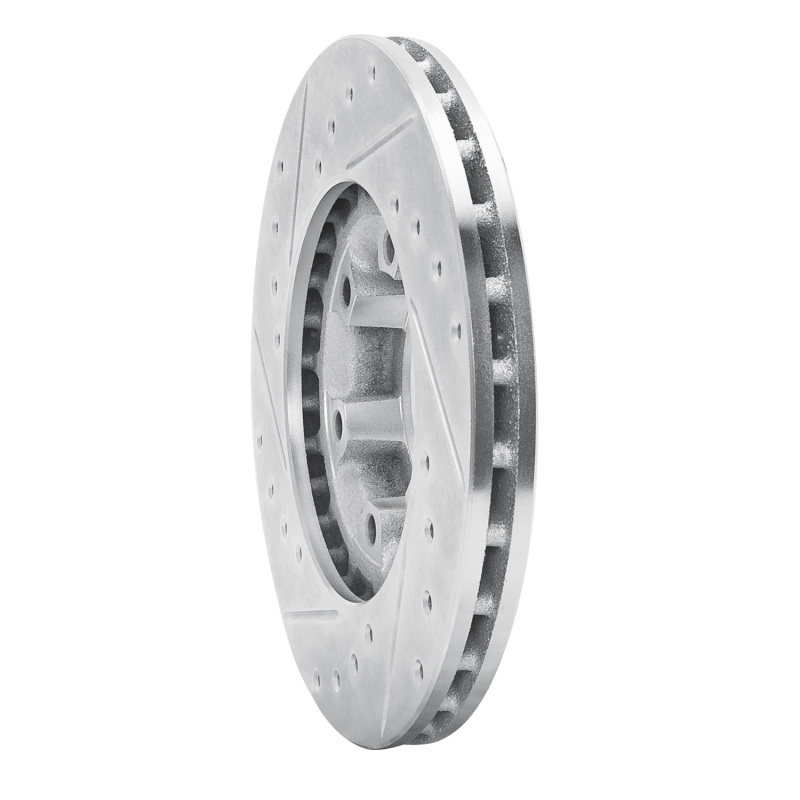 Picture of RNC Brake Rotor - Drill & Slot - R1 87-89 Dodge Raider Front Right Drilled & Slotted Silver Brake Rotor rnc631-72051R