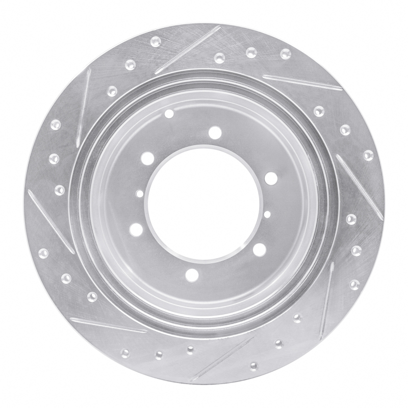 Picture of RNC Brake Rotor - Drill & Slot - R1 90-04 Mitsubishi Montero Rear Right Drilled & Slotted Silver Brake Rotor rnc631-72054R