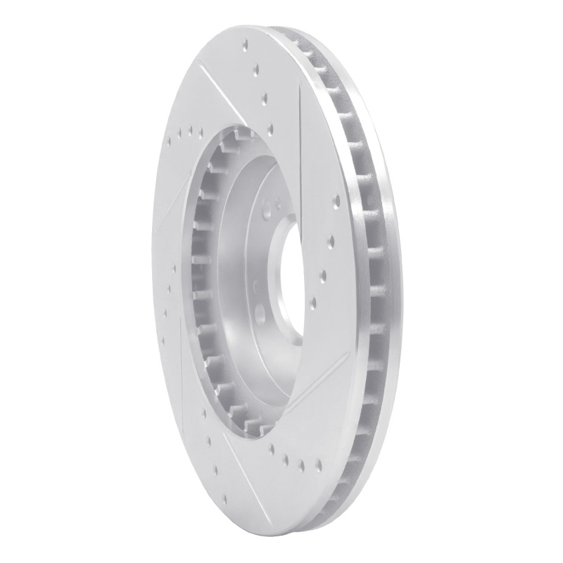 Picture of RNC Brake Rotor - Drill & Slot - R1 04-11 Mitsubishi Grandis (Mexico) Front Left Drilled & Slotted Silver Brake Rotor rnc631-72059L