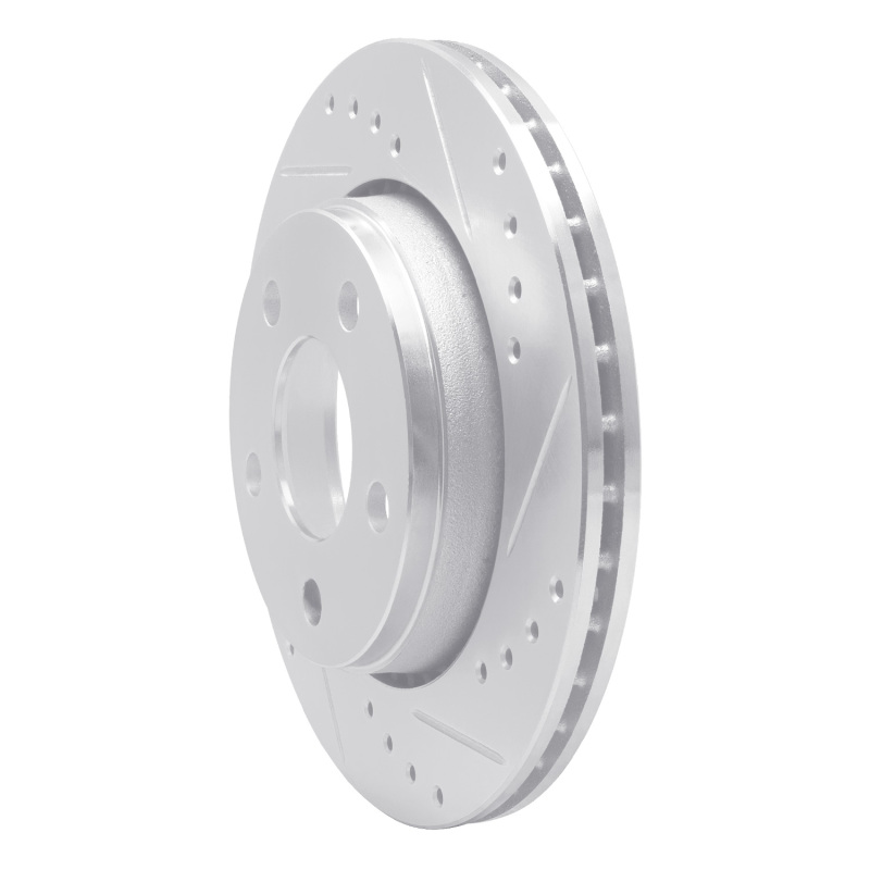 Picture of RNC Brake Rotor - Drill & Slot - R1 85-91 Audi 200 Quattro Rear Right Drilled & Slotted Silver Brake Rotor rnc631-73001R