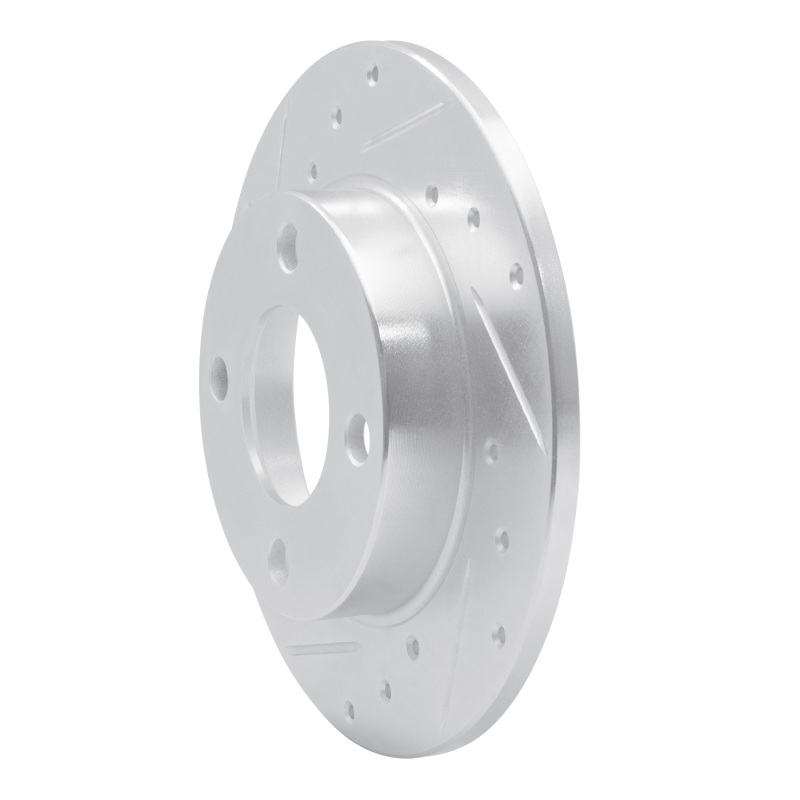 Picture of RNC Brake Rotor - Drill & Slot - R1 84-95 Audi 4000 Quattro Rear Left Drilled & Slotted Silver Brake Rotor rnc631-73006L