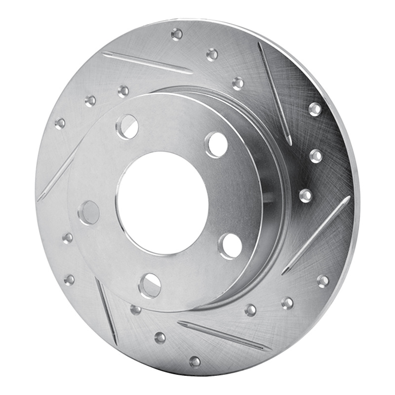 Picture of RNC Brake Rotor - Drill & Slot - R1 85-00 Audi 5000CS Turbo Quattro Rear Right Drilled & Slotted Silver Brake Rotor rnc631-73009R