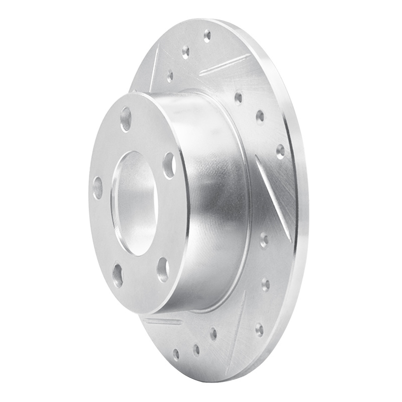 Picture of RNC Brake Rotor - Drill & Slot - R1 98-01 Audi A6 Quattro Rear Left Drilled & Slotted Silver Brake Rotor rnc631-73018L