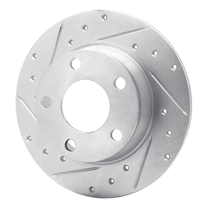 Picture of RNC Brake Rotor - Drill & Slot - R1 99-02 Audi A6 Quattro Rear Left Drilled & Slotted Silver Brake Rotor rnc631-73021L