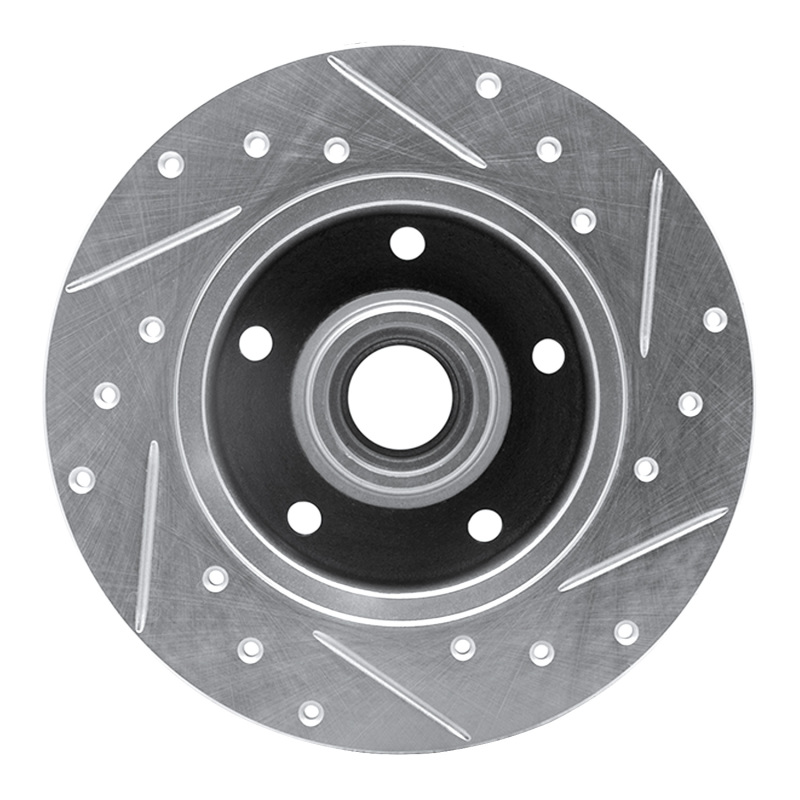 Picture of RNC Brake Rotor - Drill & Slot - R1 96-08 Audi A4 (Mexico) Rear Left Drilled & Slotted Silver Brake Rotor rnc631-73017L