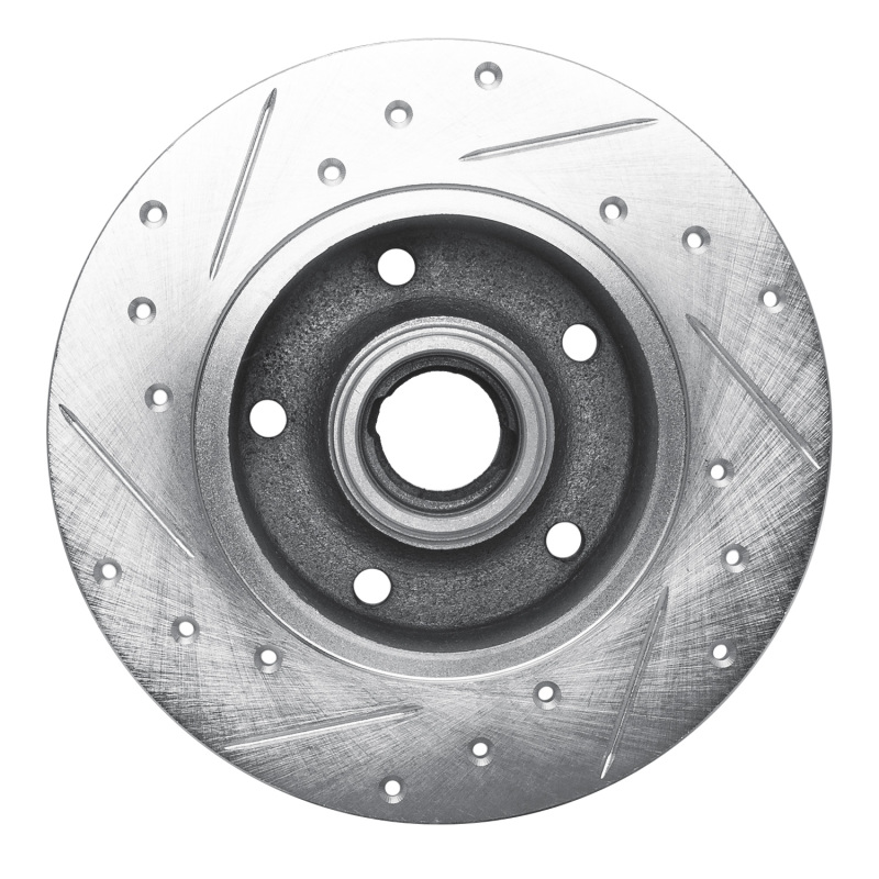 Picture of RNC Brake Rotor - Drill & Slot - R1 96-08 Audi A4 (Mexico) Rear Right Drilled & Slotted Silver Brake Rotor rnc631-73017R
