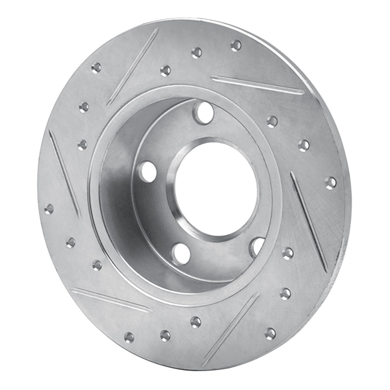 Picture of RNC Brake Rotor - Drill & Slot - R1 98-01 Audi A6 Quattro Rear Right Drilled & Slotted Silver Brake Rotor rnc631-73018R