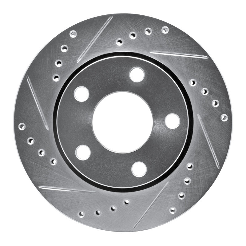 Picture of RNC Brake Rotor - Drill & Slot - R1 00-02 Audi S4 Rear Left Drilled & Slotted Silver Brake Rotor rnc631-73024L