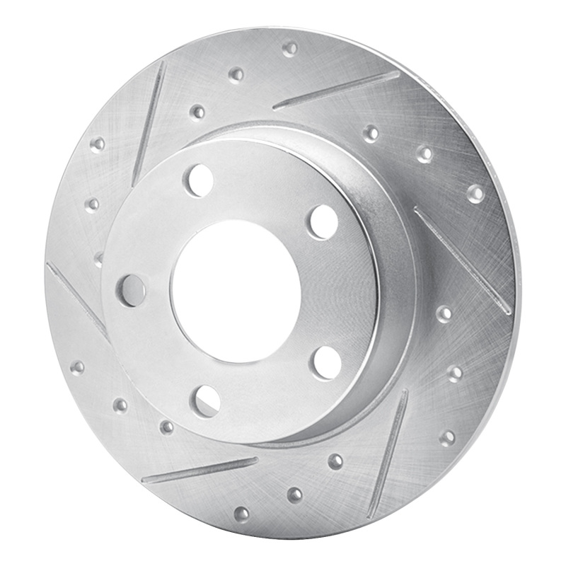 Picture of RNC Brake Rotor - Drill & Slot - R1 99-05 Audi A6 Quattro Rear Left Drilled & Slotted Silver Brake Rotor rnc631-73022L