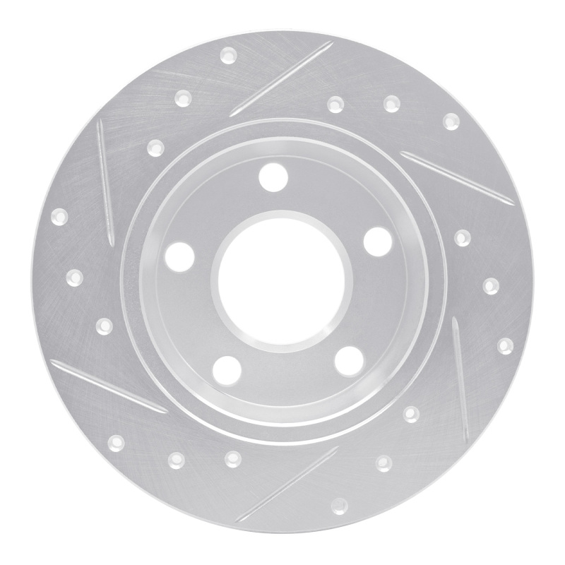 Picture of RNC Brake Rotor - Drill & Slot - R1 99-05 Audi A6 Quattro Rear Right Drilled & Slotted Silver Brake Rotor rnc631-73022R