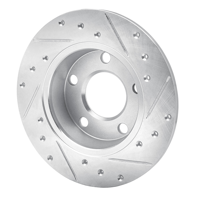 Picture of RNC Brake Rotor - Drill & Slot - R1 99-05 Audi A6 Quattro Rear Left Drilled & Slotted Silver Brake Rotor rnc631-73022L