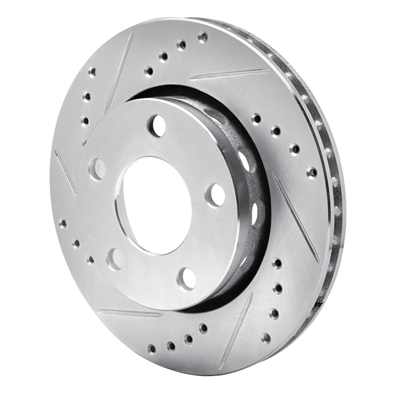 Picture of RNC Brake Rotor - Drill & Slot - R1 00-02 Audi S4 Rear Left Drilled & Slotted Silver Brake Rotor rnc631-73024L