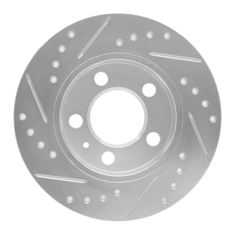 Picture of RNC Brake Rotor - Drill & Slot - R1 01-06 Audi TT Quattro Rear Right Drilled & Slotted Silver Brake Rotor rnc631-73025R