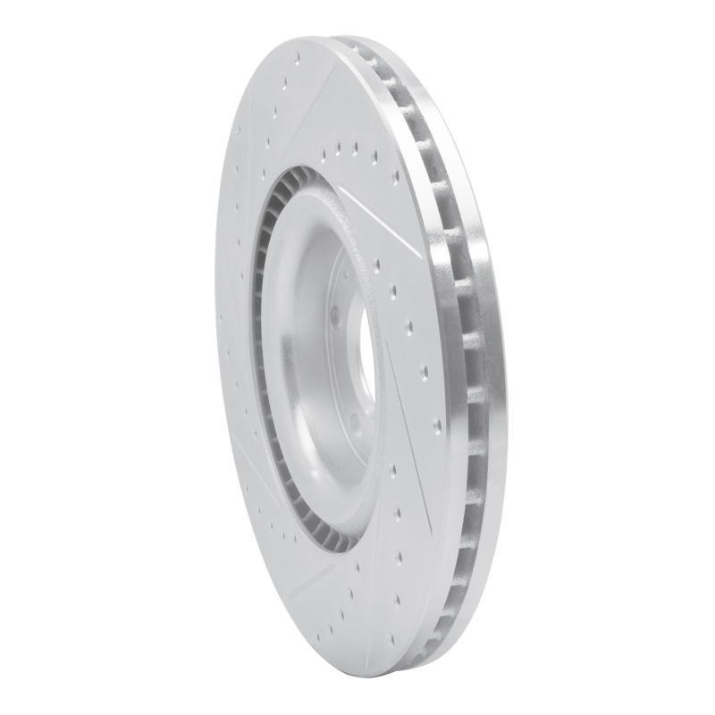Picture of RNC Brake Rotor - Drill & Slot - R1 04-09 Audi S4 Front Right Drilled & Slotted Silver Brake Rotor rnc631-73031R