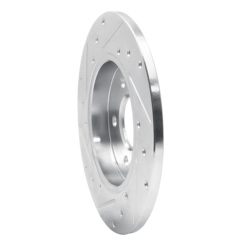 Picture of RNC Brake Rotor - Drill & Slot - R1 00-09 Audi A4 (USA/Canada) Rear Right Drilled & Slotted Silver Brake Rotor rnc631-73037R