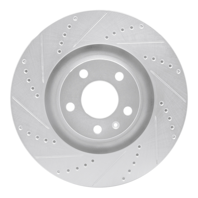 Picture of RNC Brake Rotor - Drill & Slot - R1 05-11 Audi A6 Quattro Front Left Drilled & Slotted Silver Brake Rotor rnc631-73038L