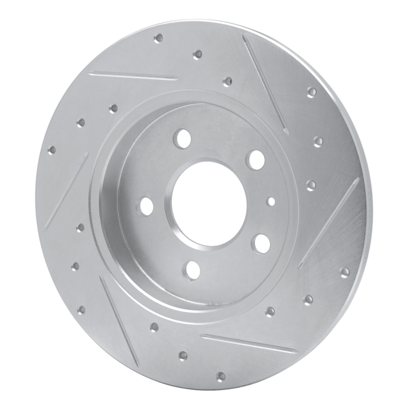 Picture of RNC Brake Rotor - Drill & Slot - R1 00-09 Audi A4 Quattro Rear Left Drilled & Slotted Silver Brake Rotor rnc631-73037L