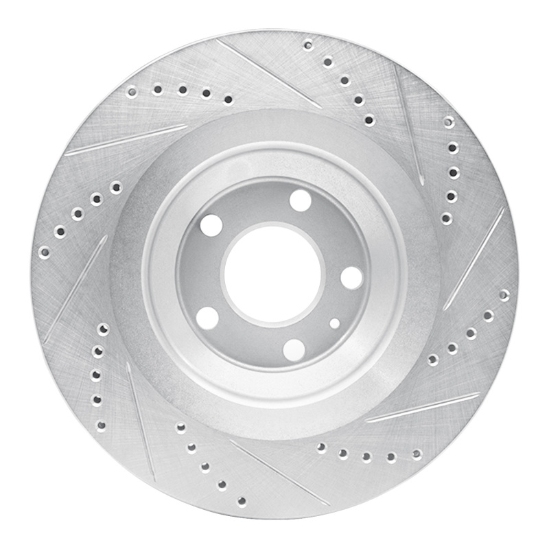 Picture of RNC Brake Rotor - Drill & Slot - R1 05-11 Audi A6 Quattro Rear Left Drilled & Slotted Silver Brake Rotor rnc631-73039L