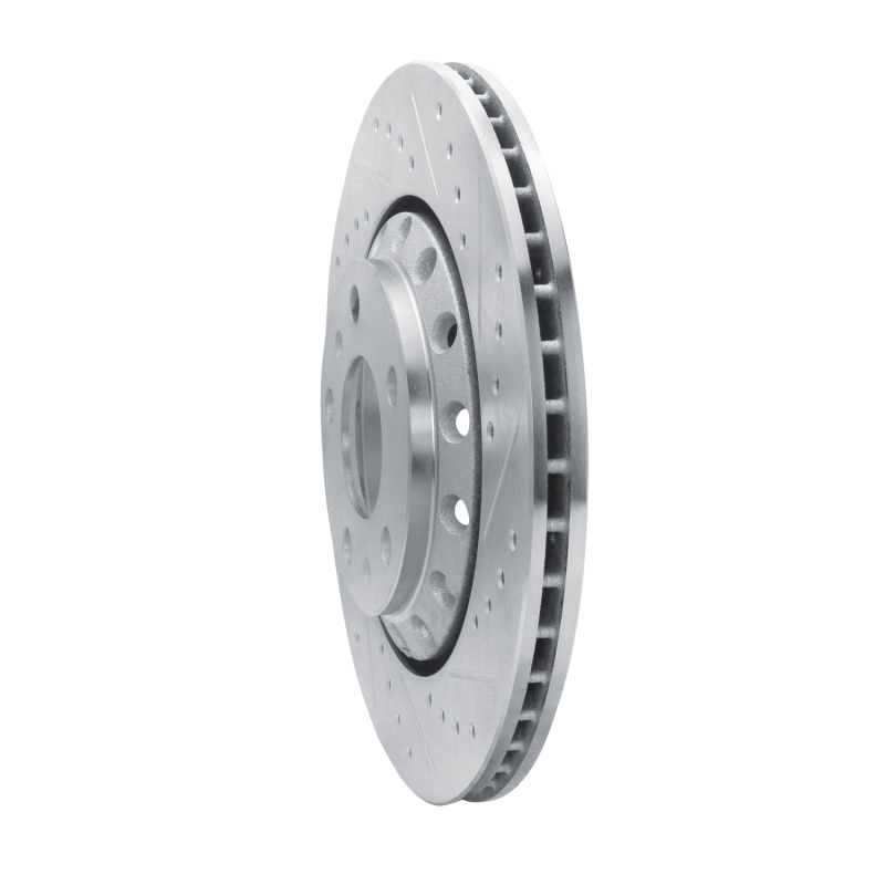 Picture of RNC Brake Rotor - Drill & Slot - R1 04-10 Audi A8 Rear Right Drilled & Slotted Silver Brake Rotor rnc631-73040R