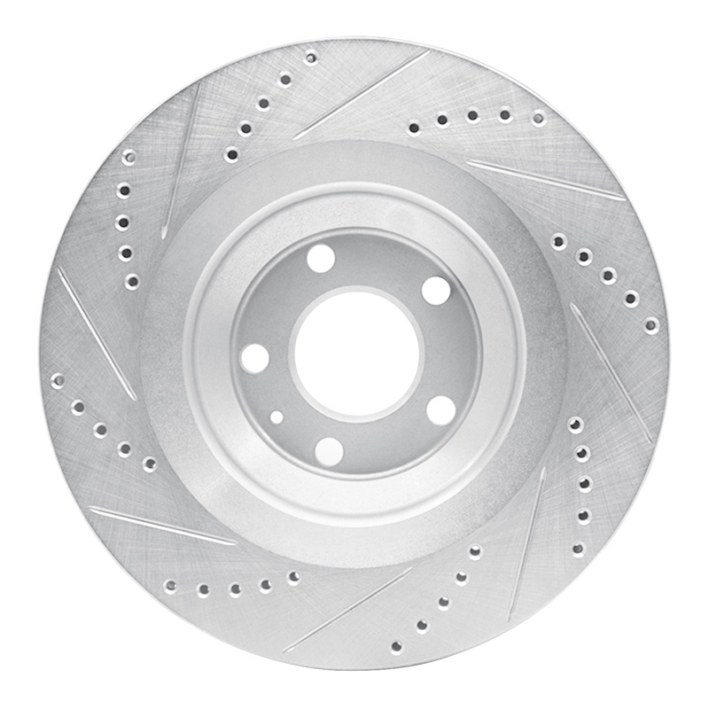 Picture of RNC Brake Rotor - Drill & Slot - R1 05-11 Audi A6 Quattro Rear Right Drilled & Slotted Silver Brake Rotor rnc631-73039R