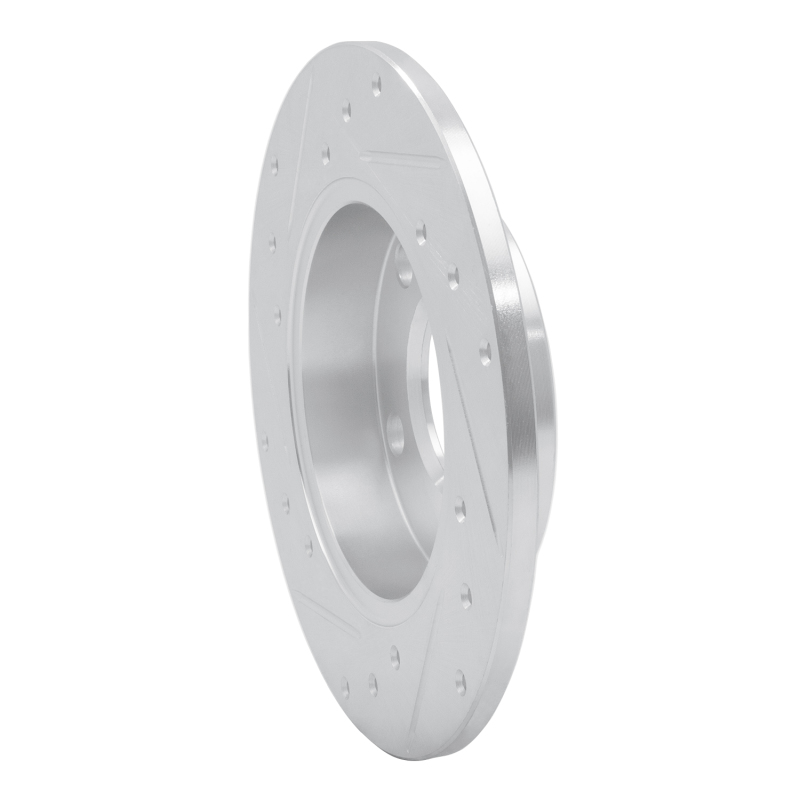Picture of RNC Brake Rotor - Drill & Slot - R1 02-06 Audi A4 Quattro Rear Right Drilled & Slotted Silver Brake Rotor rnc631-73043R