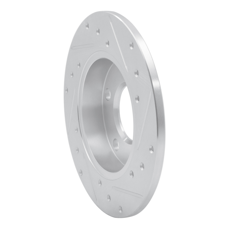 Picture of RNC Brake Rotor - Drill & Slot - R1 02-06 Audi A4 Quattro Rear Left Drilled & Slotted Silver Brake Rotor rnc631-73043L