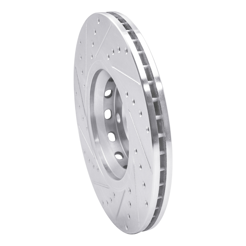 Picture of RNC Brake Rotor - Drill & Slot - R1 97-06 Audi A6 Quattro Front Right Drilled & Slotted Silver Brake Rotor rnc631-73044R