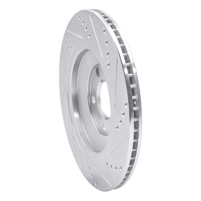 Picture of RNC Brake Rotor - Drill & Slot - R1 04-18 Audi A8 Rear Left Drilled & Slotted Silver Brake Rotor rnc631-73046L