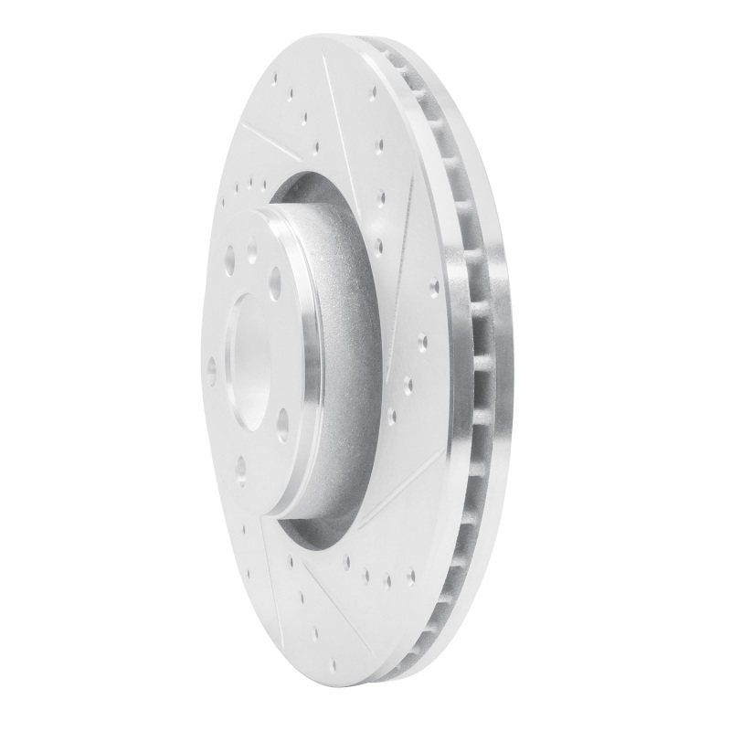 Picture of RNC Brake Rotor - Drill & Slot - R1 05-11 Audi A6 Quattro Front Right Drilled & Slotted Silver Brake Rotor rnc631-73047R