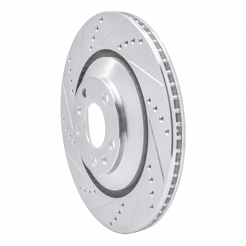 Picture of RNC Brake Rotor - Drill & Slot - R1 04-18 Audi A8 Rear Left Drilled & Slotted Silver Brake Rotor rnc631-73046L