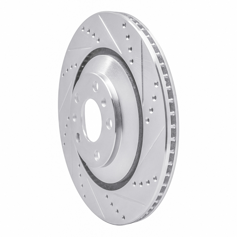 Picture of RNC Brake Rotor - Drill & Slot - R1 04-18 Audi A8 Rear Right Drilled & Slotted Silver Brake Rotor rnc631-73046R